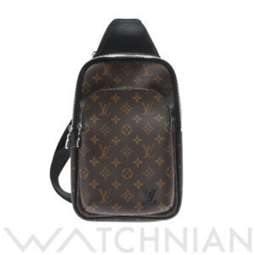 Louis Vuitton Monogram Macassar Brown Avenue Sling Bag Brown Body
